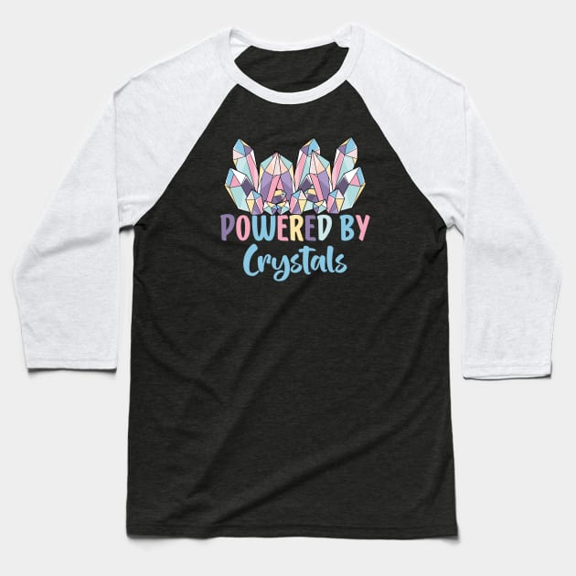 Powered By crystals Baseball T-Shirt by AbstractA